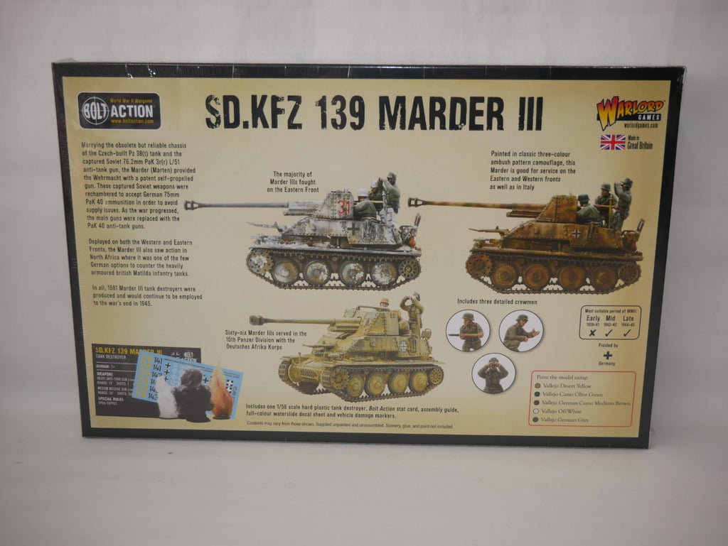 Warlord Games Bolt Action 1:56 Scale WWII German SD.FFZ 139 Marder III - 402012024