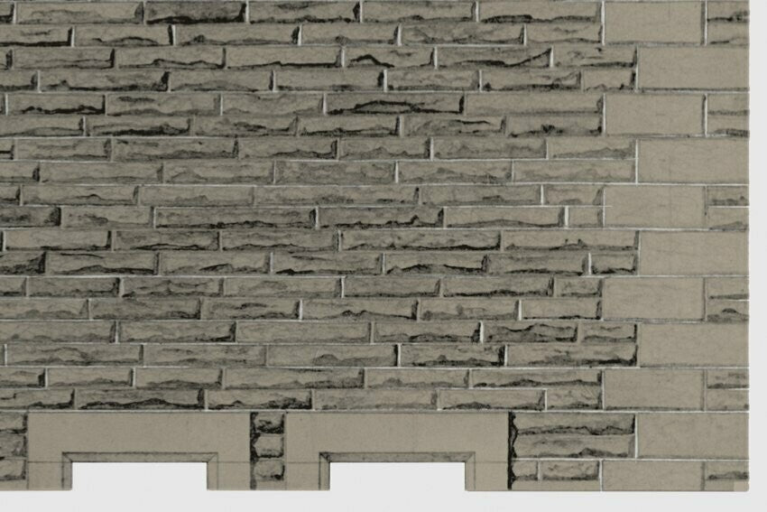 Superquick Kits 1:76 Scale Grey Sandstone Walling Coursers Style For HO/OO - D10