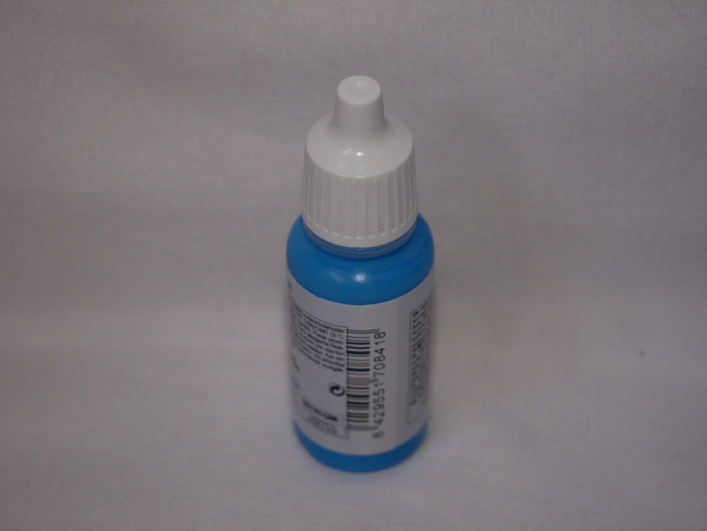 Vallejo Model Color Andrea Blue Acrylic 17ml/0.57 fl oz Dropper Bottle - 70.841