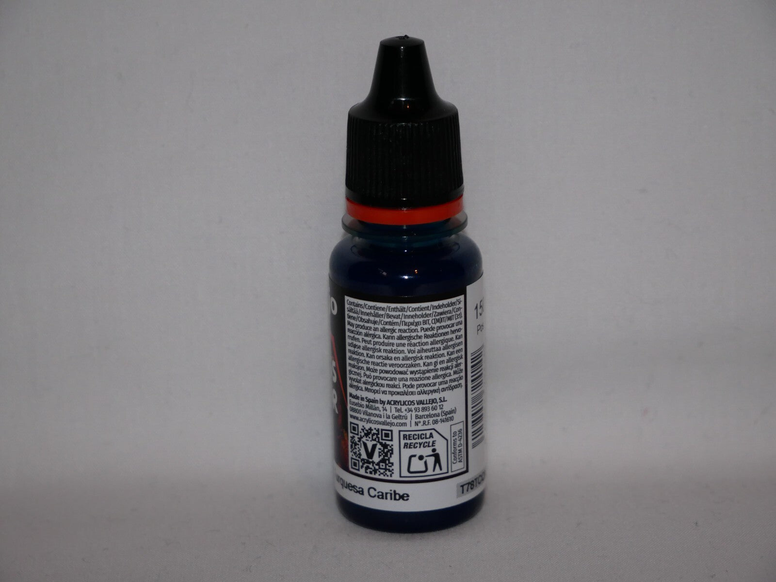 Vallejo Xpress Color Acrylics Caribbean Turquoise 18ml Dropper Bottle - 72.414