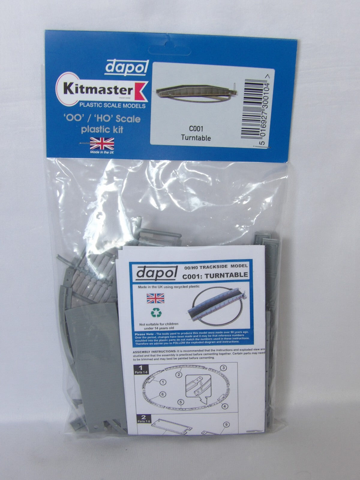 Dapol Kitmaster "OO/HO" Manual Turntable  25cm Diameter C001