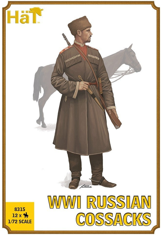 Hat Industrie 1:72 Scale World War 1 (WW1) Russian Cossacks Plastic Models - 8315