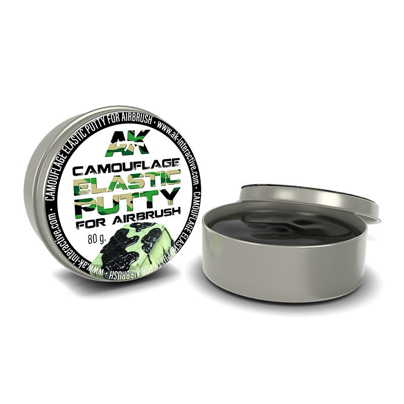 AK Interactive Camouflage Elastic Putty For Airbrushing 80g Metal Tub - AK8076