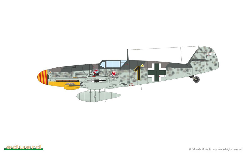 Eduard 1:48 Scale Model Kit Messerschmitt Bf 109G-6 Early Weekend Edition 84201