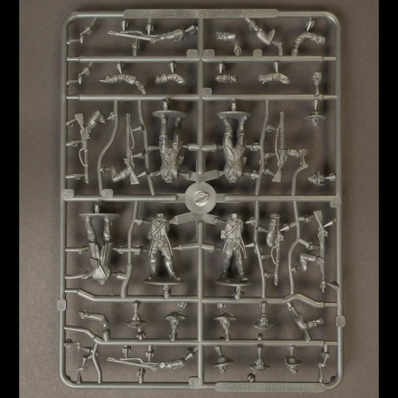 Wargames Atlantic The Age of Reason 1:56 Scale Hard Plastic Minutemen - WAAAR001