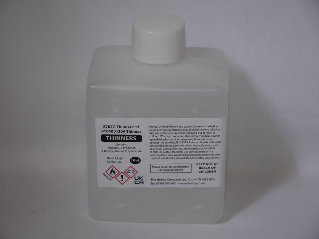 Tamiya Color Acrylic Modeling Paint X-20A Thinner & Cleaner 250ml Bottle - 81040