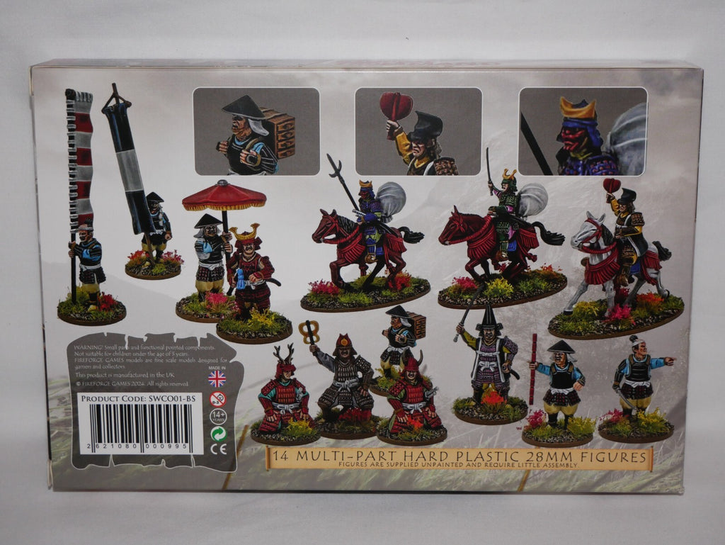 Fireforge Games Samurai Wars 28mm Scale Hard Plastic Samurai Command - SWCO01-BS