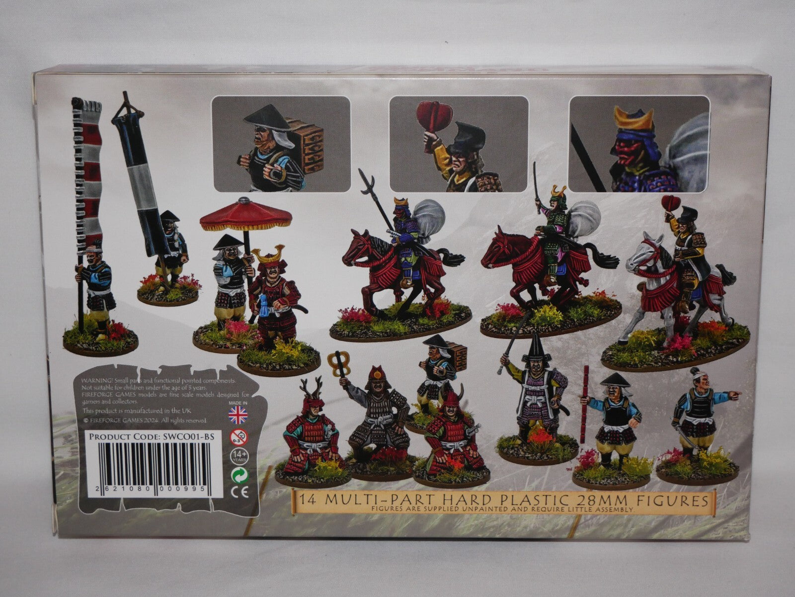 Fireforge Games Samurai Wars 28mm Scale Hard Plastic Samurai Command - SWCO01-BS