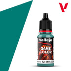 Vallejo Game Color Acrylic Range Aquamarine 18ml/0.6 fl oz Dropper Bottle 72.119