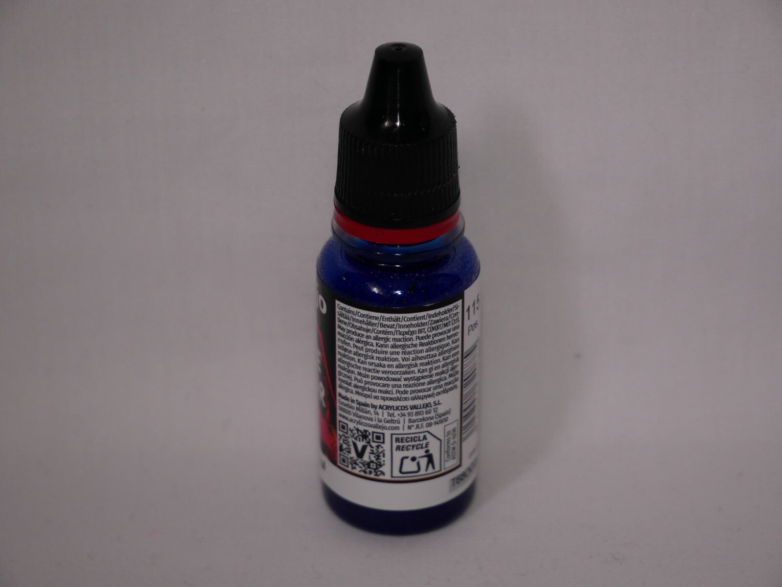 Vallejo Game Color Acrylic Ink Range Blue 18ml/0.6 fl oz Dropper Bottle - 72.088