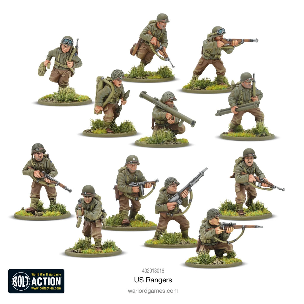 Warlord Games Bolt Action 1:56 US Ranges WWII Elite Light Infantry - 402013016
