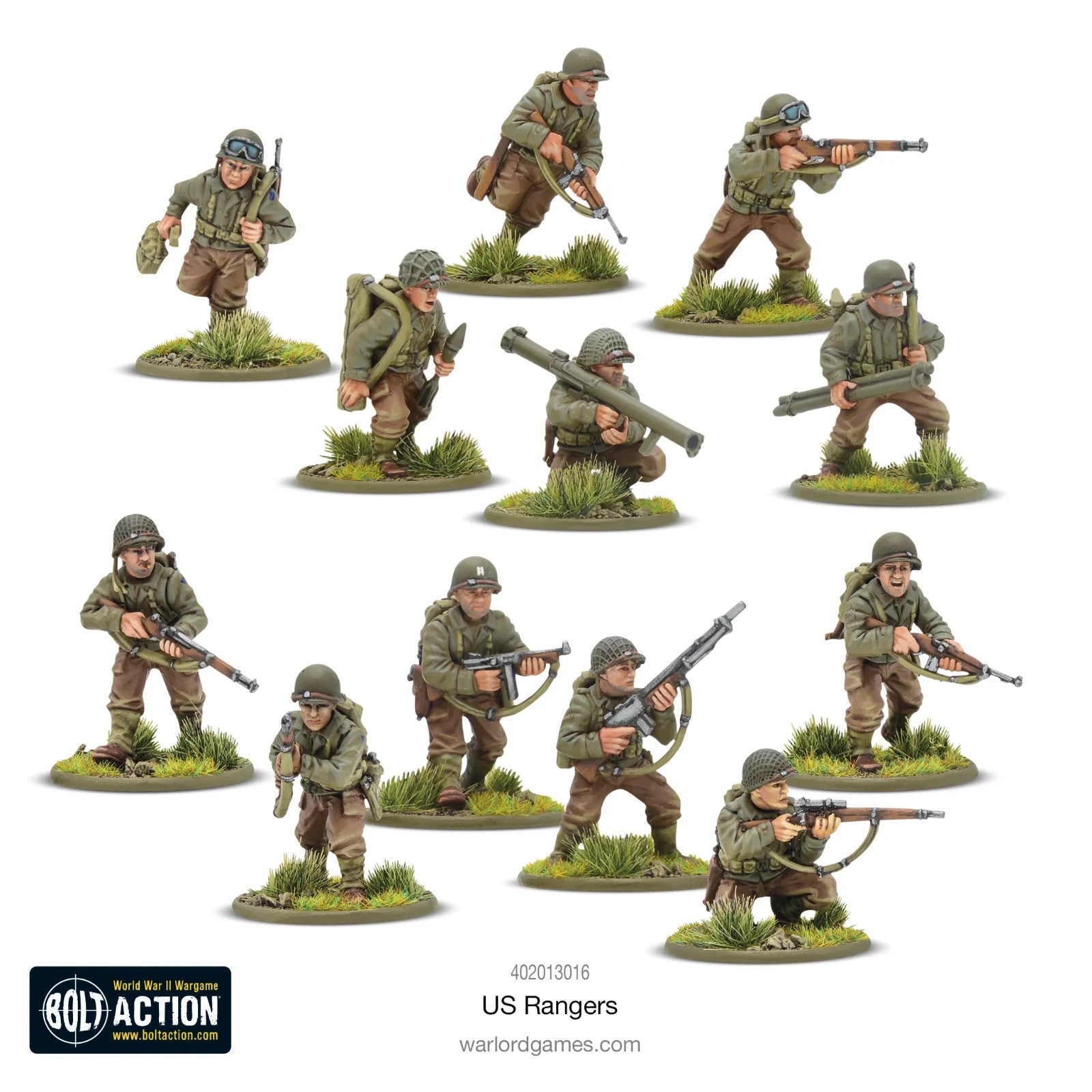 Warlord Games Bolt Action 1:56 US Ranges WWII Elite Light Infantry - 402013016