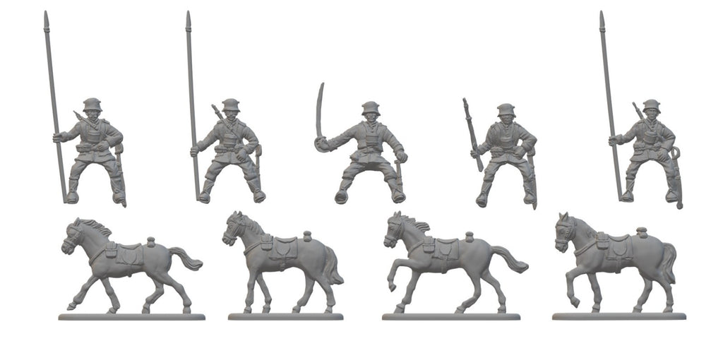 Hat Industrie 1:72 Scale World War 1 (WW1) German Cavalry Plastic Models - 8313