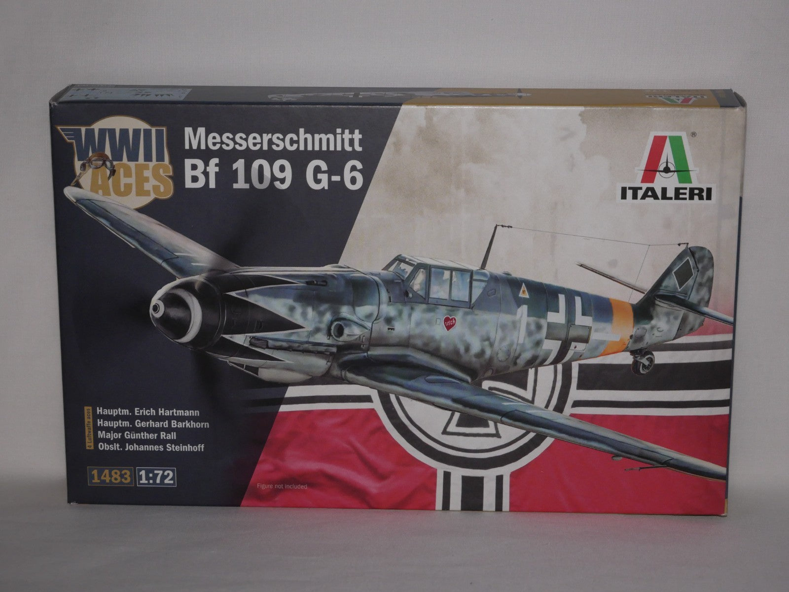 Italeri 1:72 Scale WWII Aces Messerschmitt Bf 109 G-6 Model Skill Level 2 - 1483