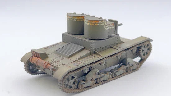 Rubicon Models 1:56 (28mm) Scale WWII Soviet T-26 Light Infantry Tank - 280070