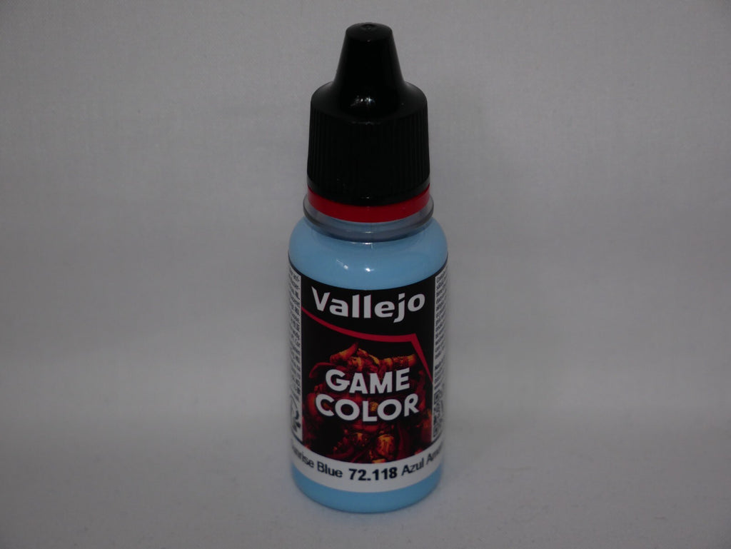 Vallejo Game Color Acrylics Sunrise Blue 18ml/0.6 fl oz Dropper Bottle - 72.118