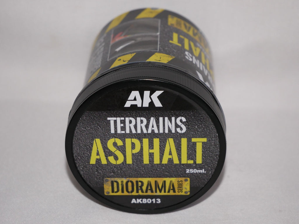 AK Interactive Diorama Terrains Scale Asphalt texture Acrylic 250ml Tub - AK8013