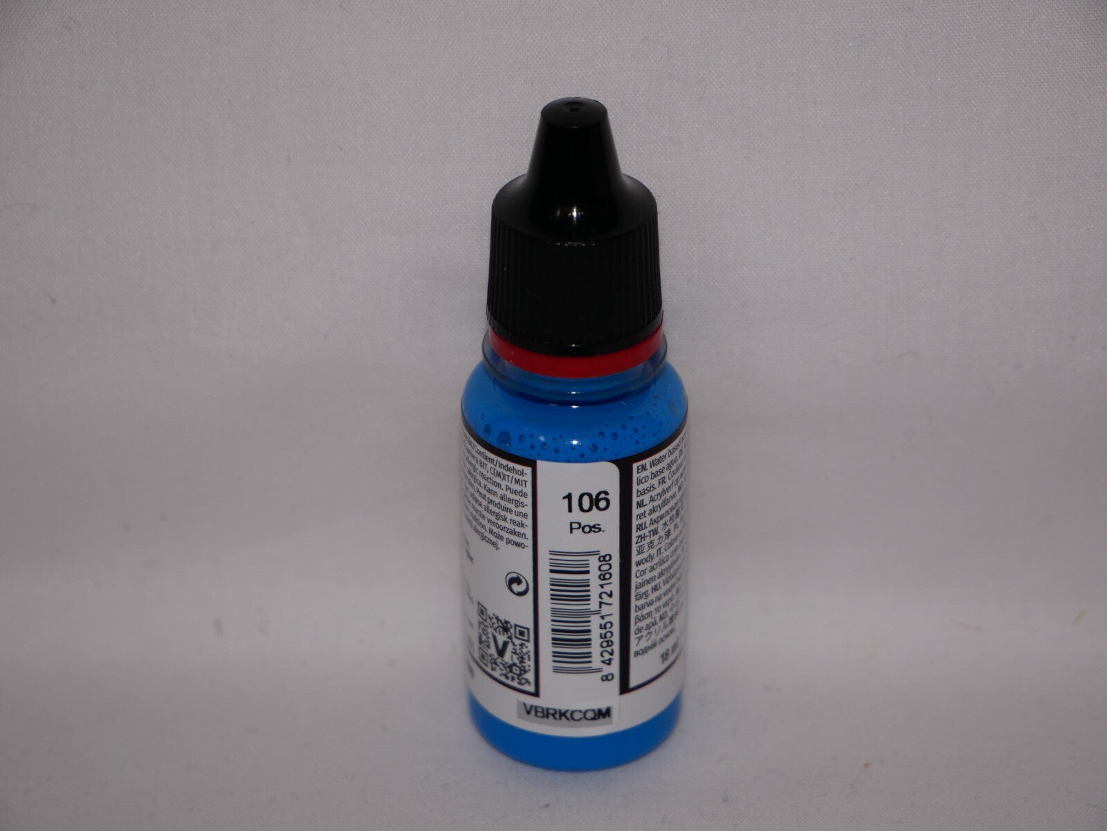 Vallejo Game Color Acrylic Range Fluorescent Blue 18ml Dropper Bottle - 72.160