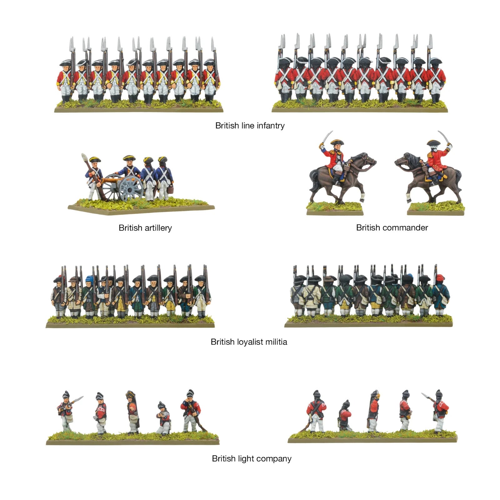 Black Powder Epic Battles Revolution 15mm Scale British Army Brigade - 312403405