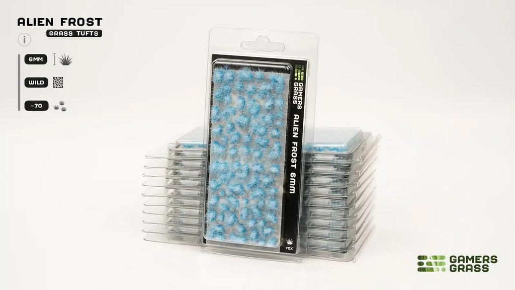 Gamers Grass Alien Frost 6mm Tufts For Wargaming Mini Bases (70) Per Pack GGA-FR