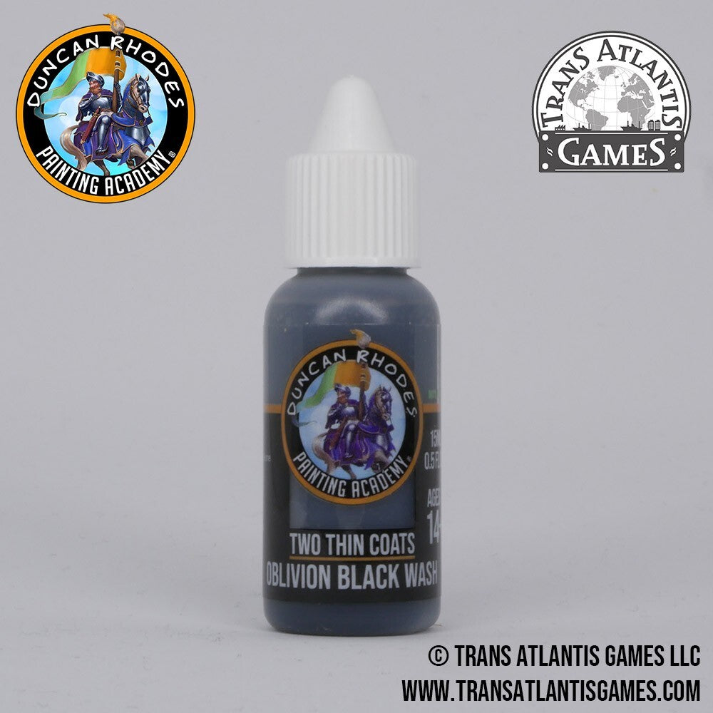 Duncan Rhodes Painting Academy 'Two Thin Coats' Oblivion Black Wash 15ml - 10055