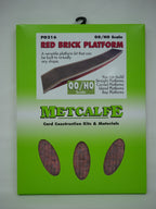 Metcalfe Card Construction Kits & Materials OO/HO Scale Red Brick Platform Kit - PO216