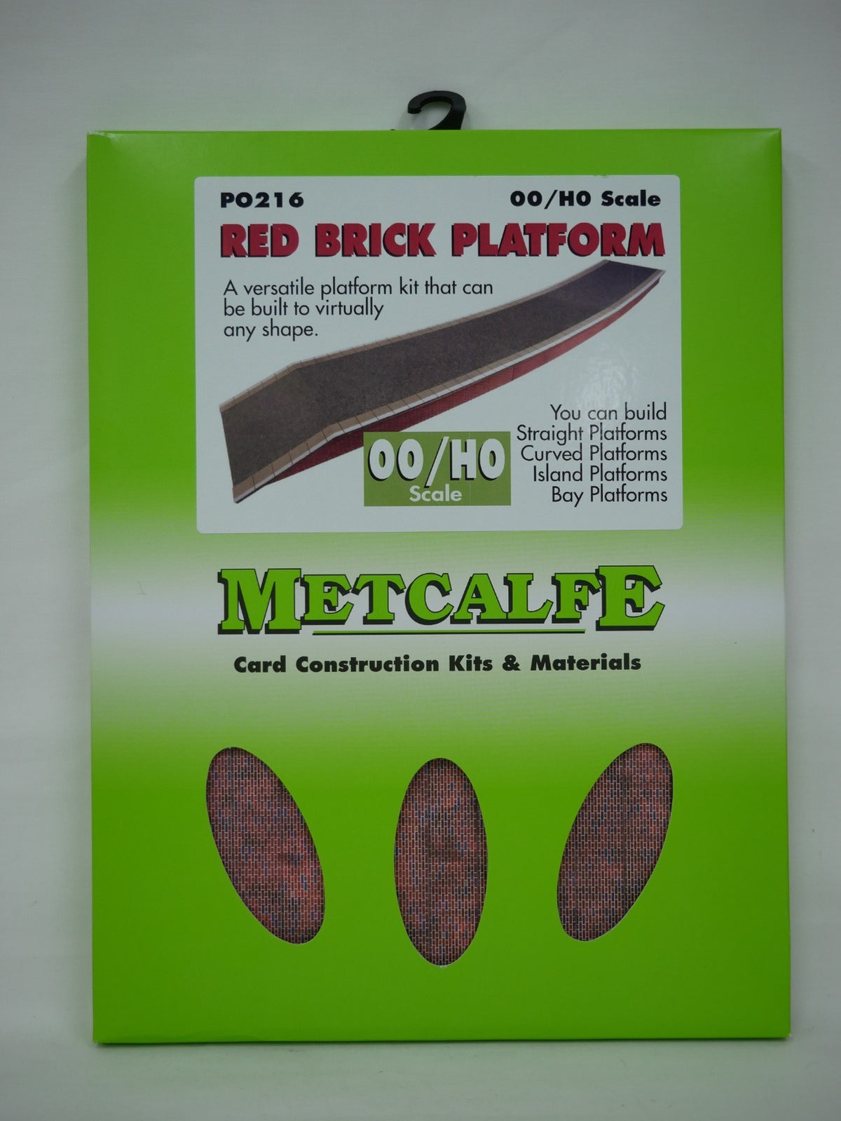 Metcalfe Card Construction Kits & Materials OO/HO Scale Red Brick Platform Kit - PO216