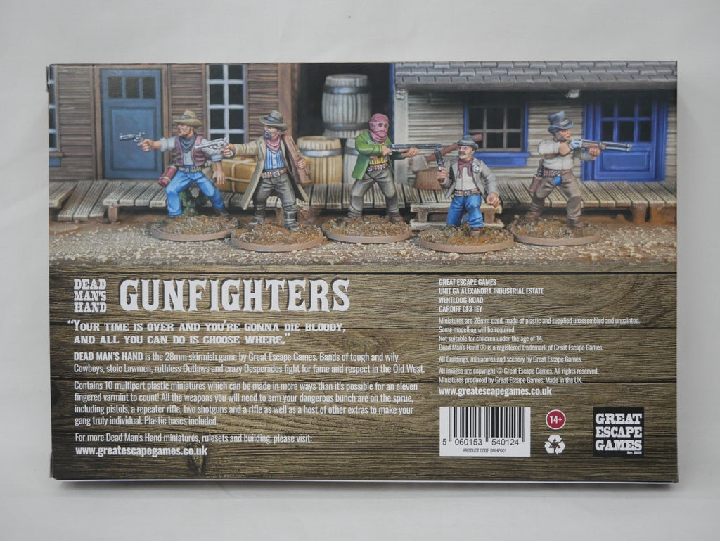 Great Escape Games Dead Man's Hand 28mm Scale Hard Plastic Gunfighters - DMHP001