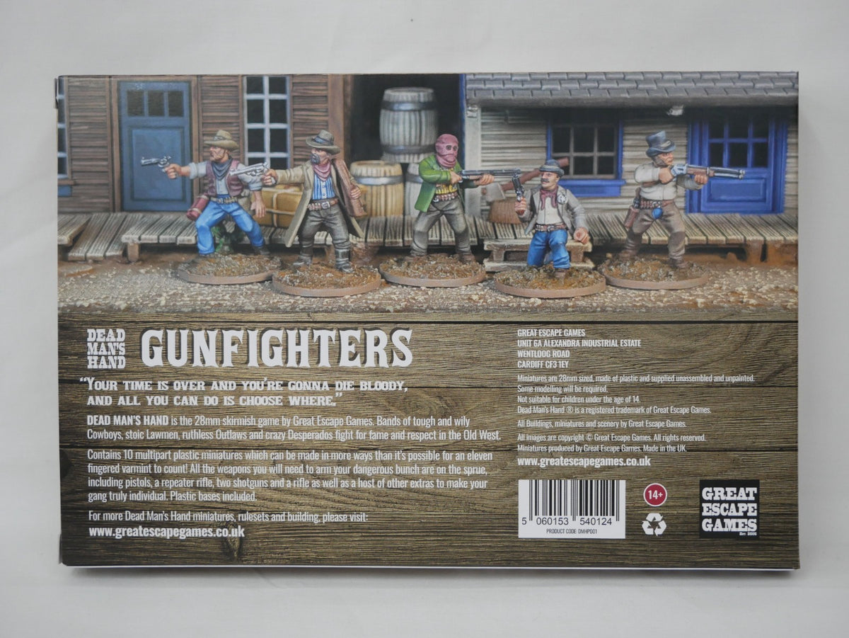 Great Escape Games Dead Man's Hand 28mm Scale Hard Plastic Gunfighters - DMHP001