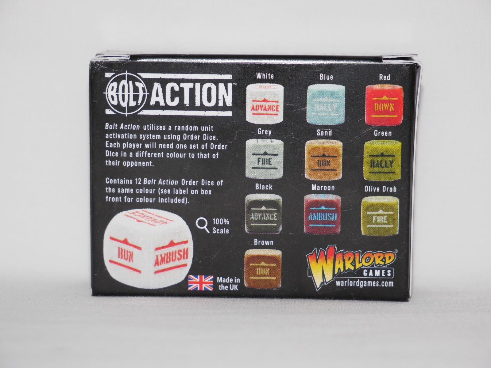 Warlord Games Bolt Action 1:56 Scale 12x Sand Coloured Order Dice - (402610007)