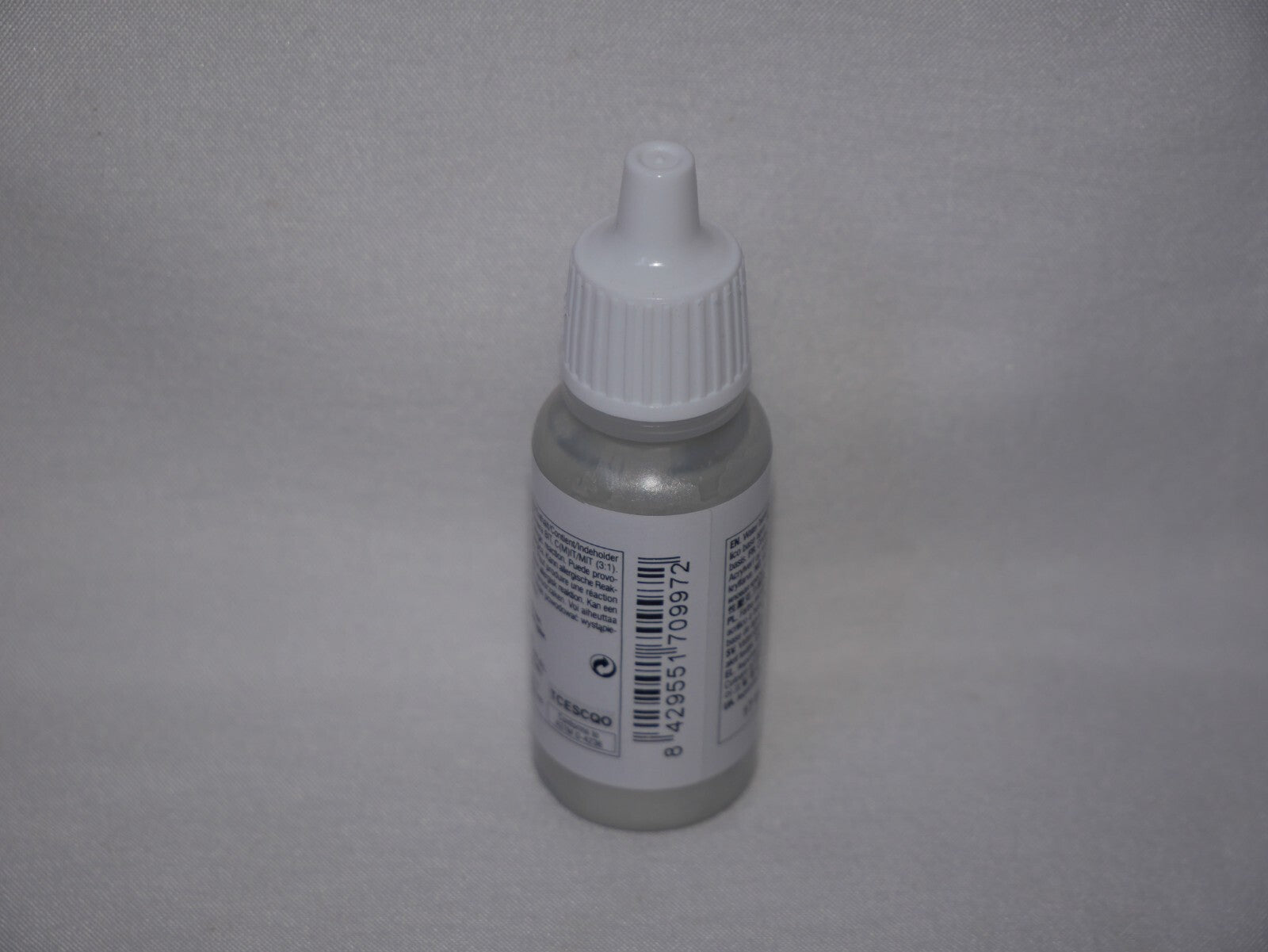 Vallejo Model Color Silver Metallic Acrylic 17ml Dropper Bottle - 70.997