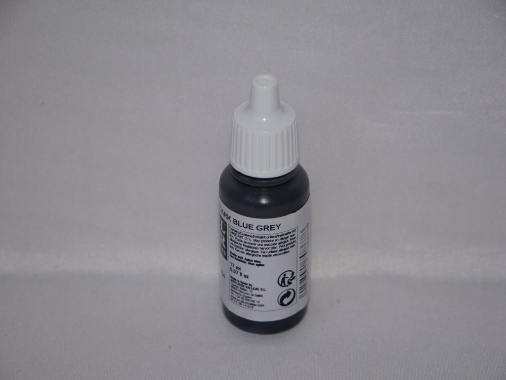 Vallejo Model Color Dark Blue Grey Acrylic 17ml/0.57 fl oz Dropper Bottle 70.867