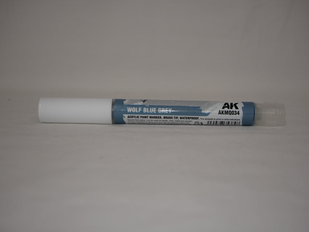 AK Interactive Acrylic Quick Gen Markers For Tabletop Wargames Wolf Blue Grey - AKMQ034