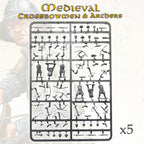 Victrix Medieval Warriors 28mm Scale Hard Plastic Crossbowmen & Archers - VXM007