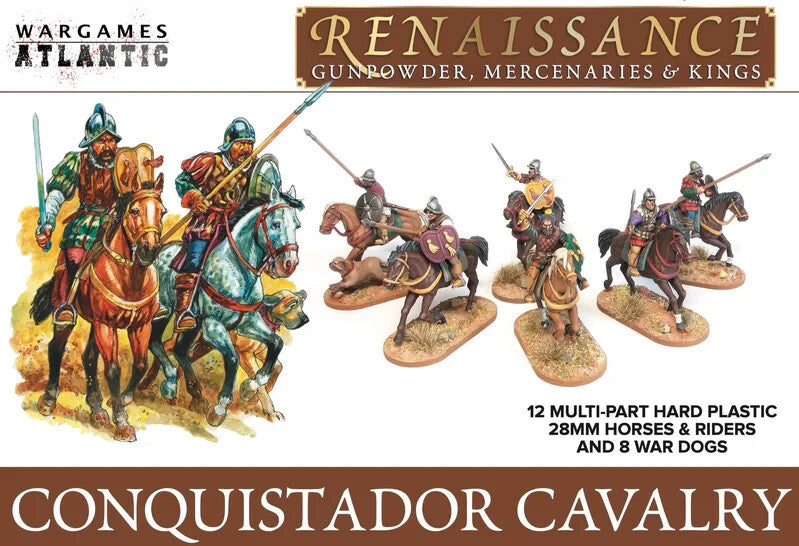 Wargames Atlantic Renaissance 28mm Hard Plastic Conquistador Cavalry - WAARN003