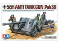 Tamiya 1:35 Scale WWII German 5cm Anti-Tank Gun (Pack38) Plastic Model Kit 35392
