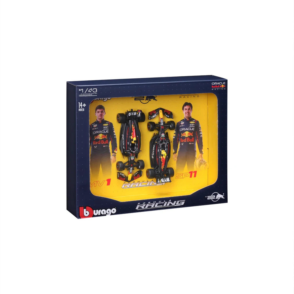 Burago 1:43 Oracle Redbull Racing RB20 Two Pack Verstappen & Perez - #18-38099