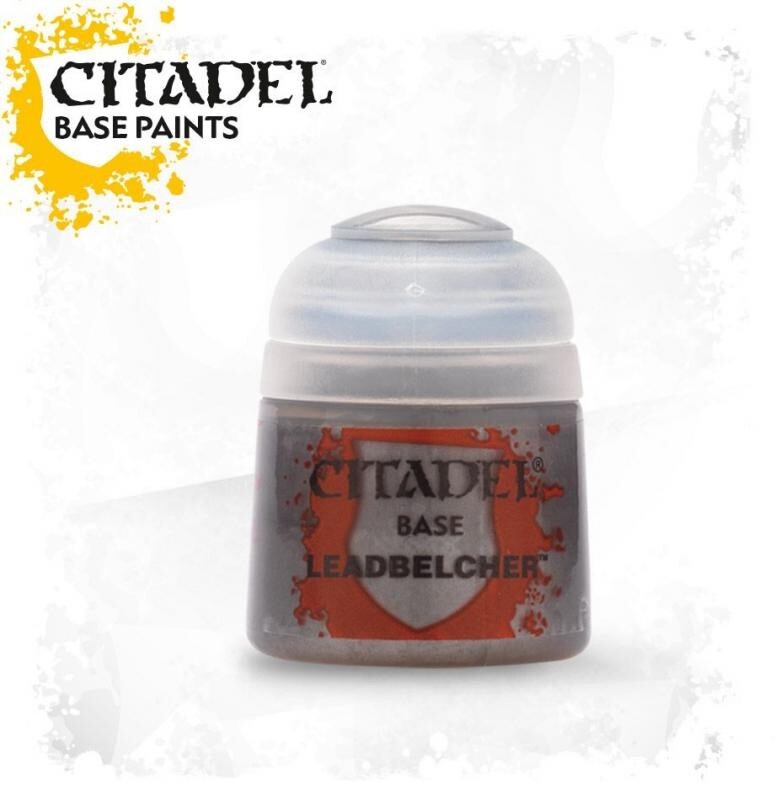 Games Workshop Citadel Colour Base Leadbelcher Acrylic 12ml Paint Pot - (21-28)