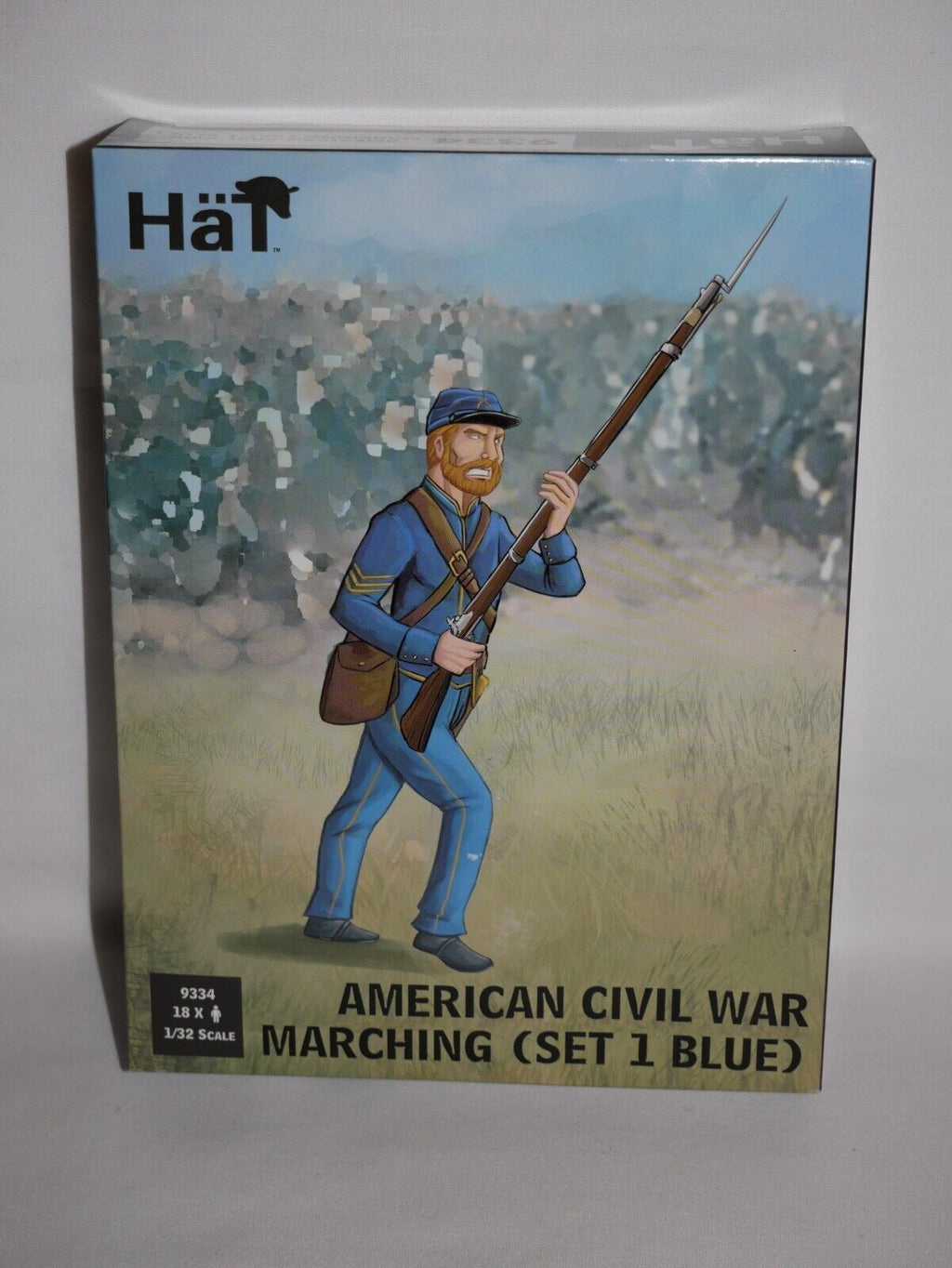 Hat Industrie 1:32 Scale American Civil War Marching (Set 1 Blue) Figures - 9334