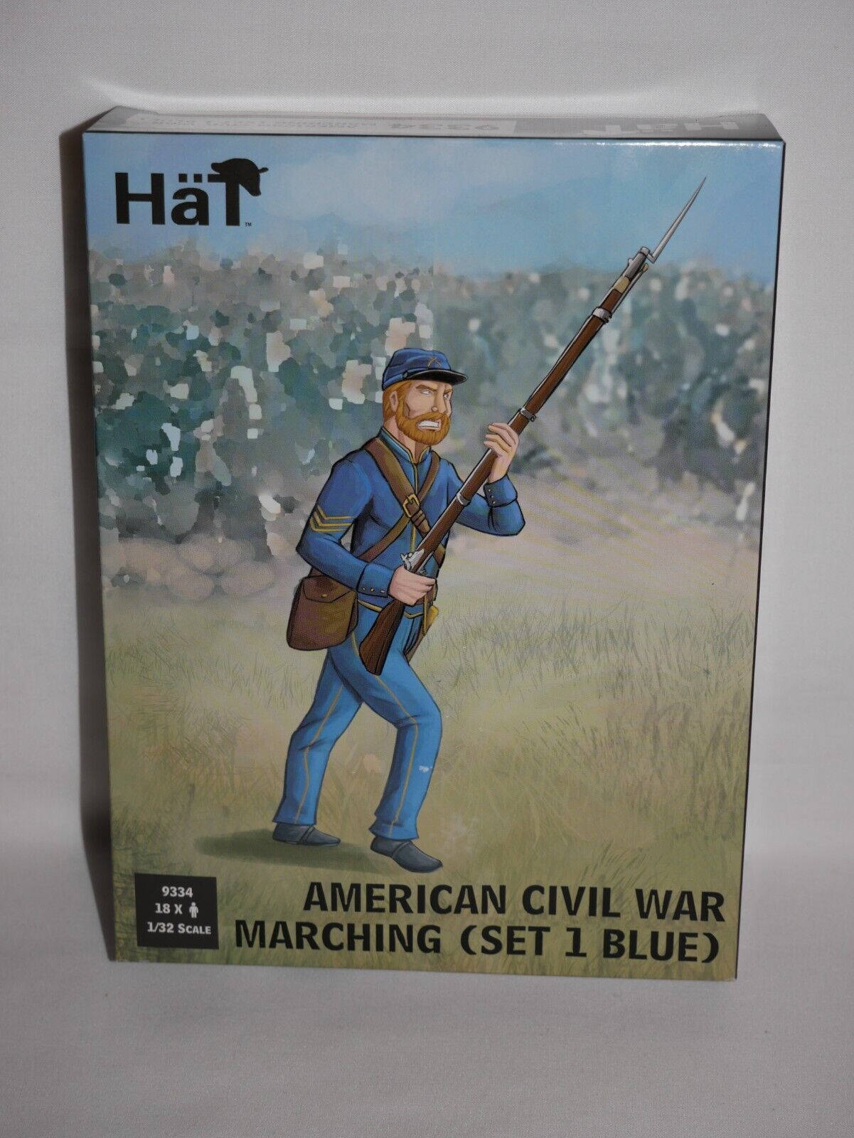 Hat Industrie 1:32 Scale American Civil War Marching (Set 1 Blue) Figures - 9334