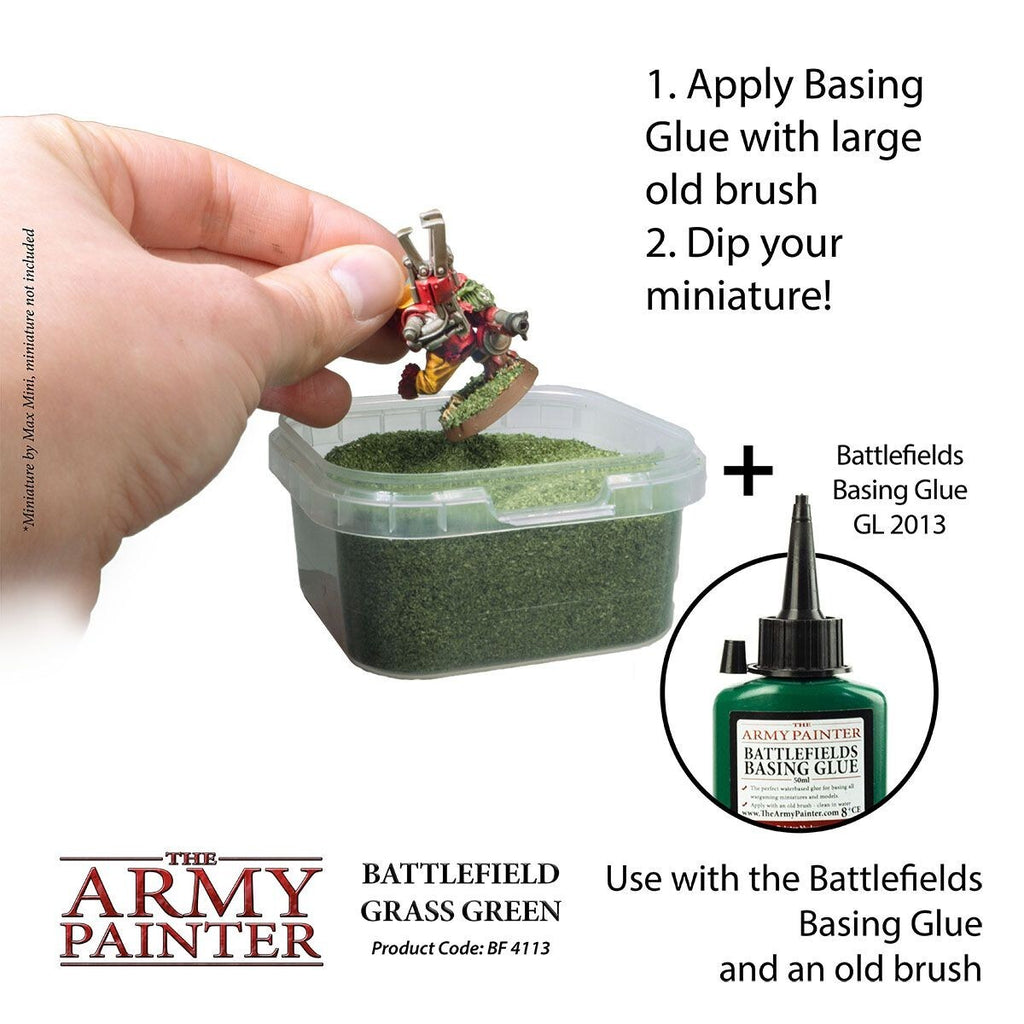 The Army Painter Battlefield Grass Green For Wargaming Bases 150ml Tub - BF4113