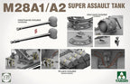 Takom 1:35 Scale World War 2 US M28A1/A2 Super Assault Concept Model Tank - 2210