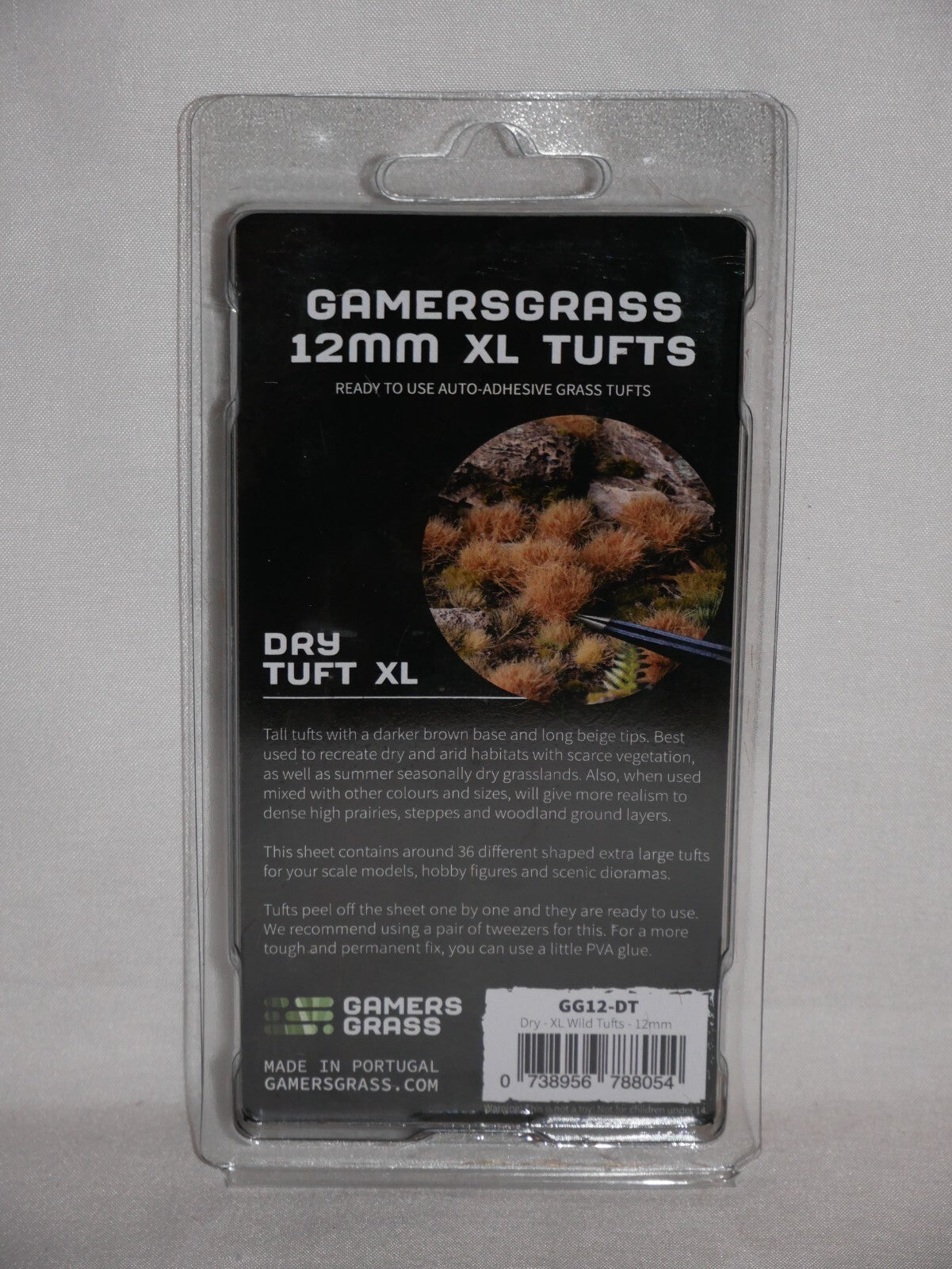 Gamers Grass Wild Dry XL 12mm Tufts For Wargaming Bases (36) Per Pack GG12-DT