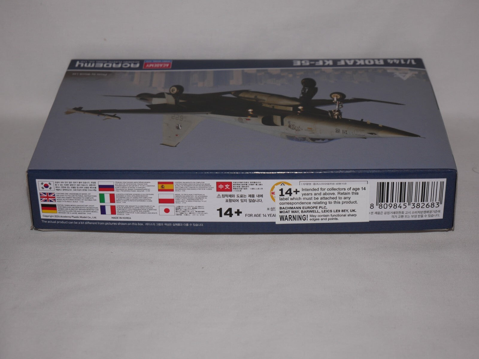 Academy Plastic Model Kits 1:144 Scale ROKAF KF-5E Tiger II Fighter Jet - 12644