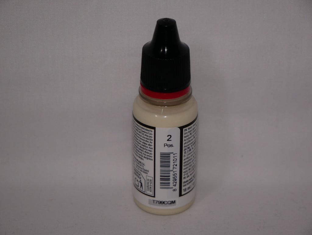 Vallejo Game Color Acrylic Range Off-White 18ml/0.6 fl oz Dropper Bottle 72.101
