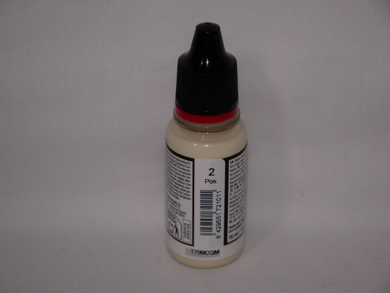 Vallejo Game Color Acrylic Range Off-White 18ml/0.6 fl oz Dropper Bottle 72.101