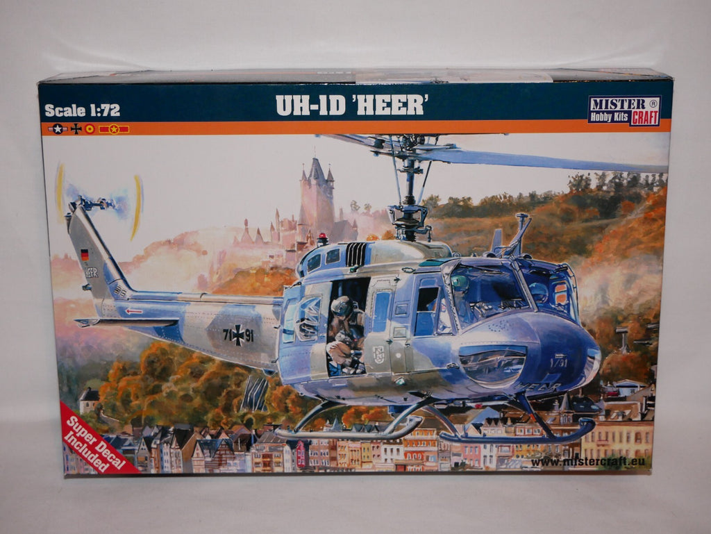 MisterCraft Hobby Kits 1:72 Scale (D-79) US Army Bell UN-1D 'Heer' - 040796