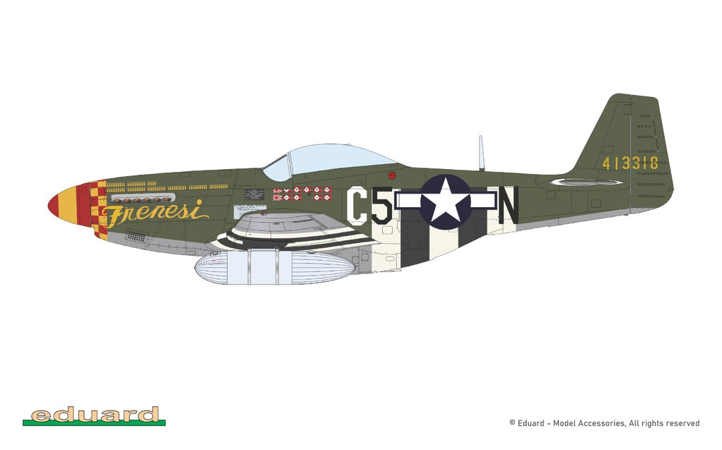 Eduard 1:72 Scale North American P-51D-5 Mustang ProfiPACK Edition Kit - 70171