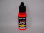 Vallejo Game Color Acrylic Range Fluorescent Orange 18ml Dropper Bottle - 72.156