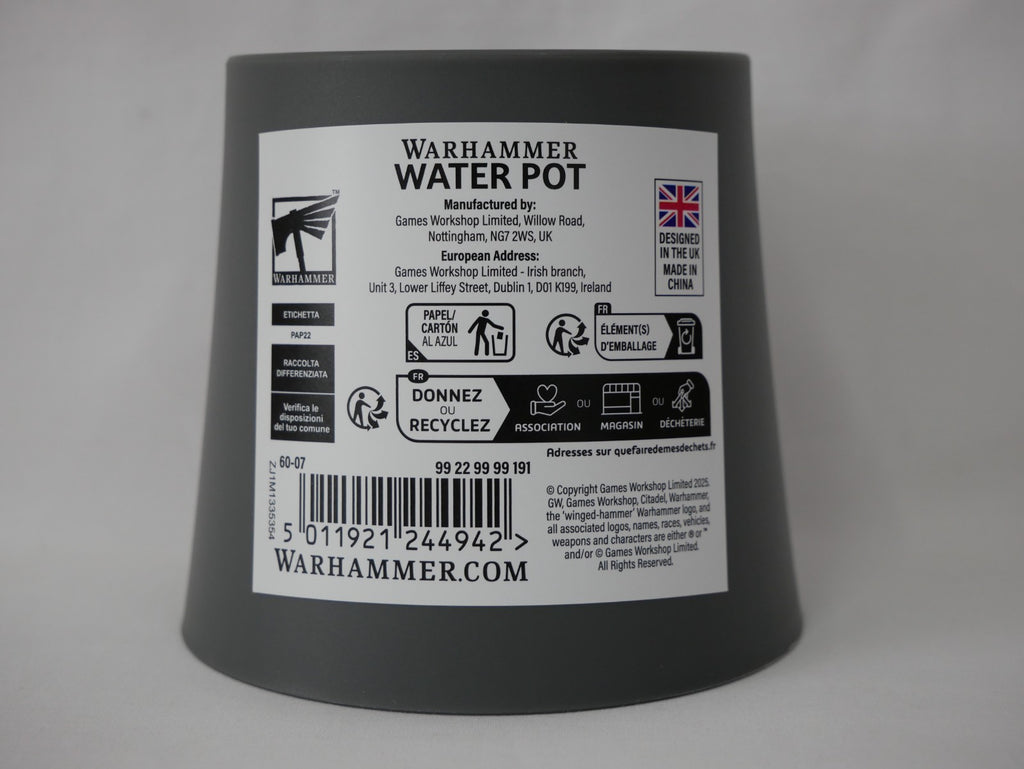 Games Workshop Citadel Colour Warhammer Miniature Painting 100ml Plastic Water Pot - 60-07
